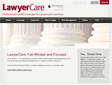 Tablet Screenshot of lawyercare.com